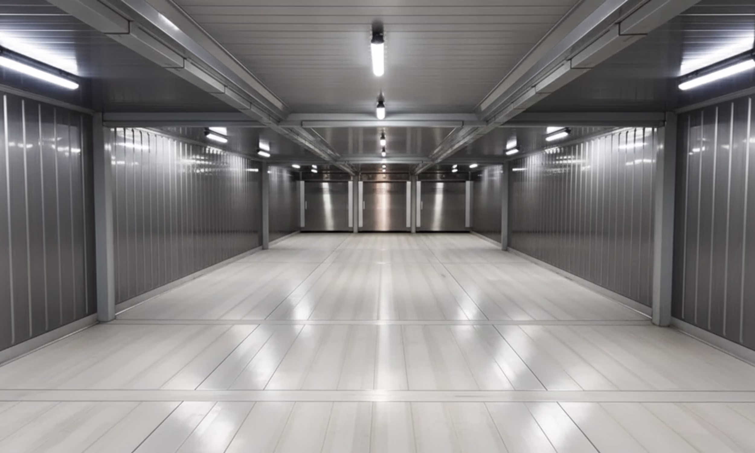 Interior del almacén refrigerado IcyStorage