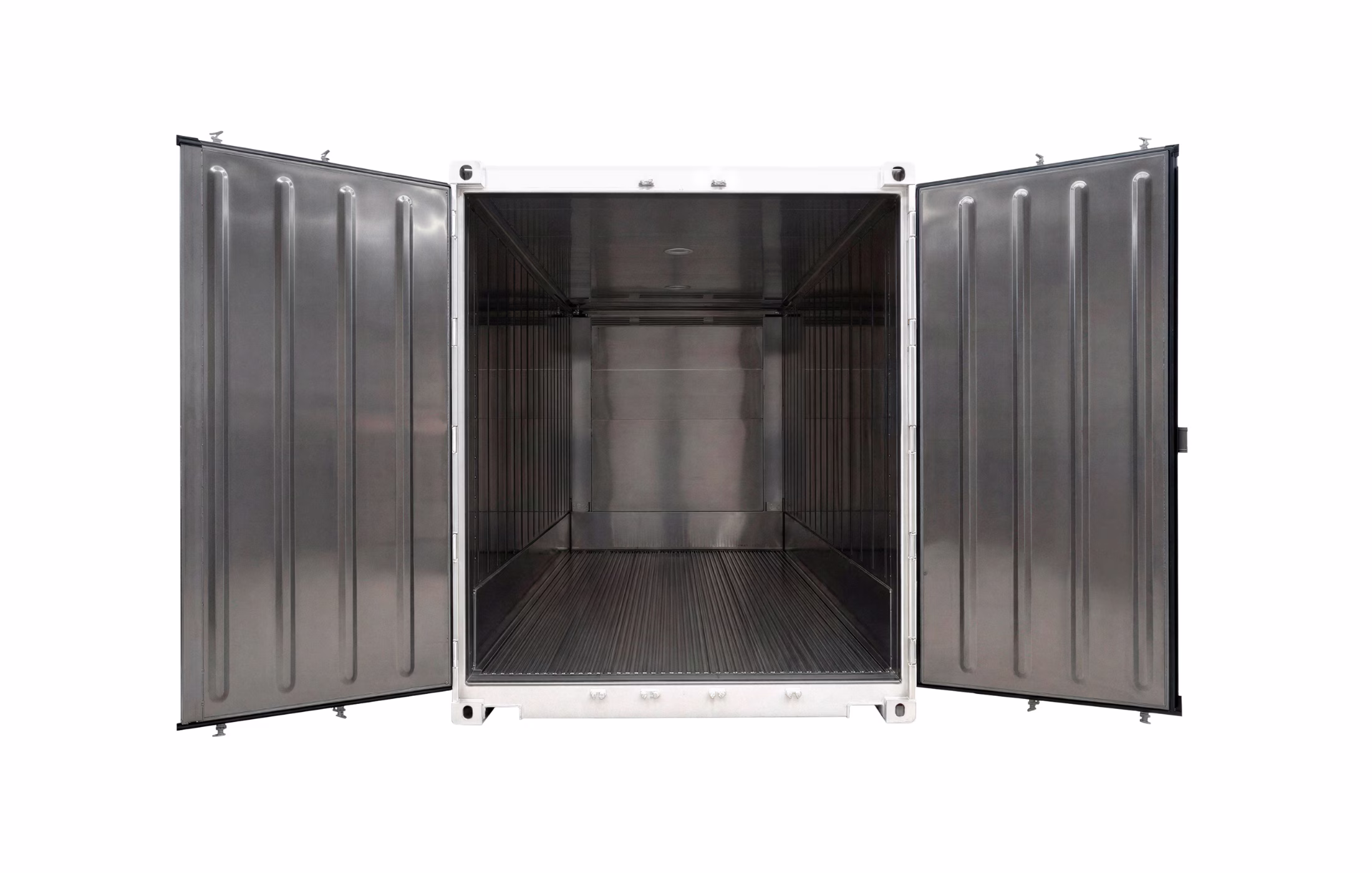 Interior de contenedor refrigerado de 20 pies high cube