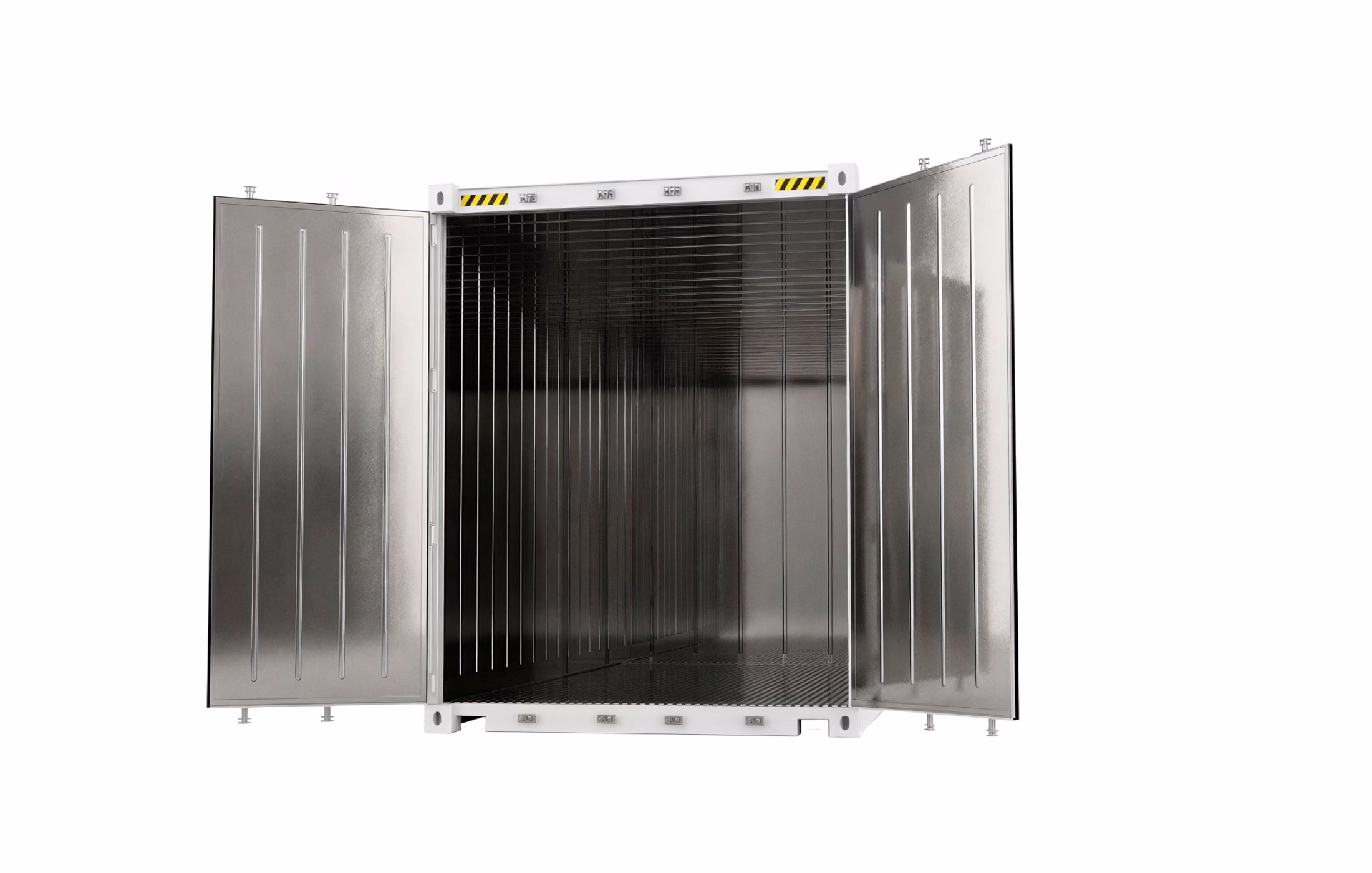 Interior de contenedor reefer de 20 pies high cube