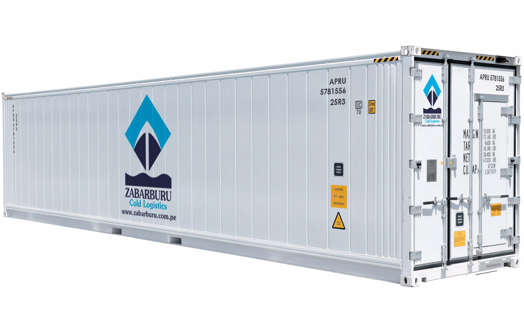 Contenedor reefer de 40 pies high cube de Zabarburu
