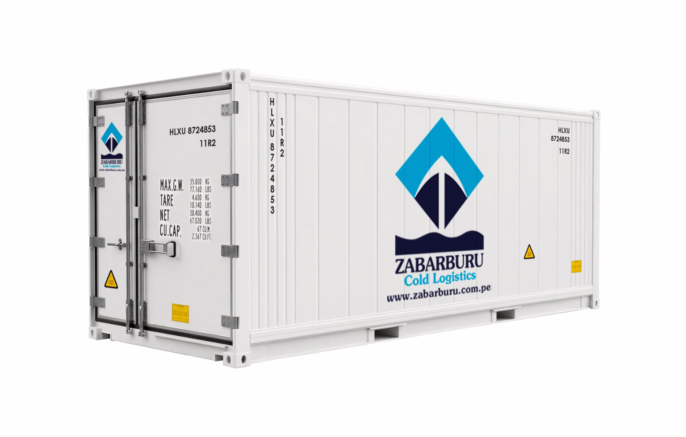 Contenedor reefer de 20 pies high cube de Zabarburu