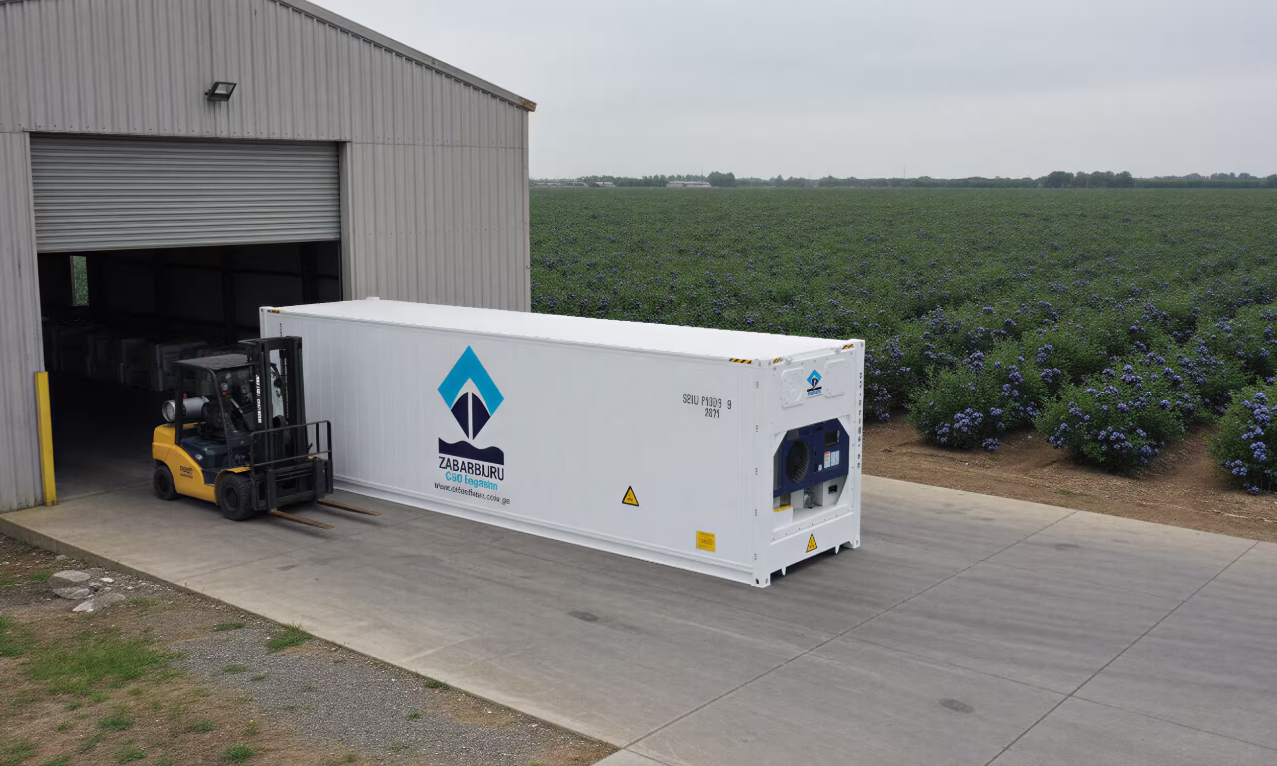 Reefer IcyCube 40ft HC en almacén agrícola