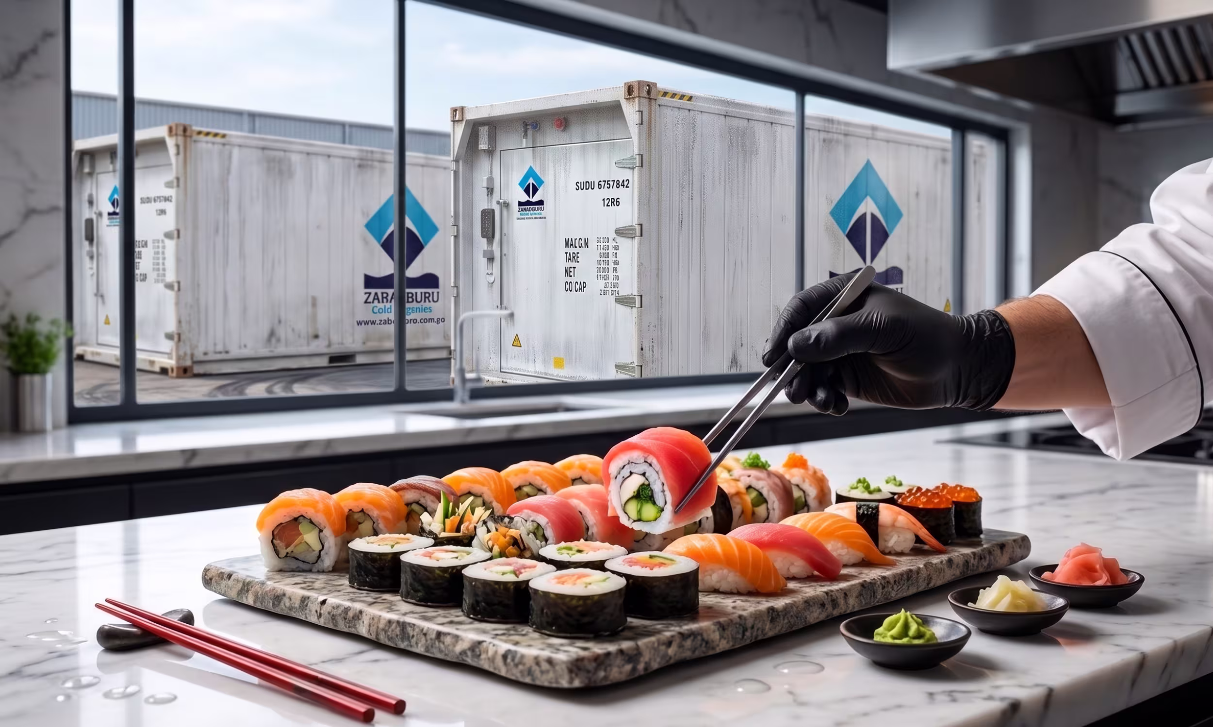 Chef preparando Sushi